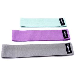 Hip Band Elástico Extensor Kit 3 Intensidades Yangfit - 1