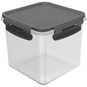 Ver imagem 2 de Pote Hermético Organizador Tampa com Trava Click Organizar Despensa Armário Geladeira Porta Matiment