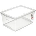 Ver imagem 1 de Kit 6 Caixas Organizadoras Plásticas 60l com Tampa My Closet Ordene Multiuso Transparente