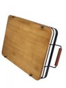 Ver imagem 5 de Bandeja de Bambu e Metal para Cozinha 35x25 Cm