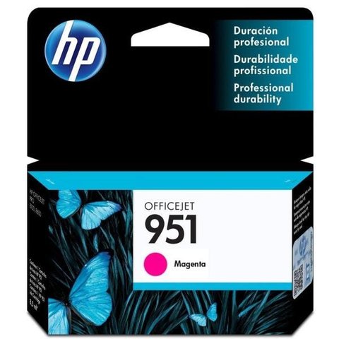 CARTUCHO HP 951 8ML CN051AB MAGENTA PRO8100/8600 PRO 276DW 251DW
