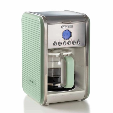 Cafeteira Ariete Vintage Verde Programável 4 a 12 Xícaras 900W 110V - Modelo 1342 Retrô