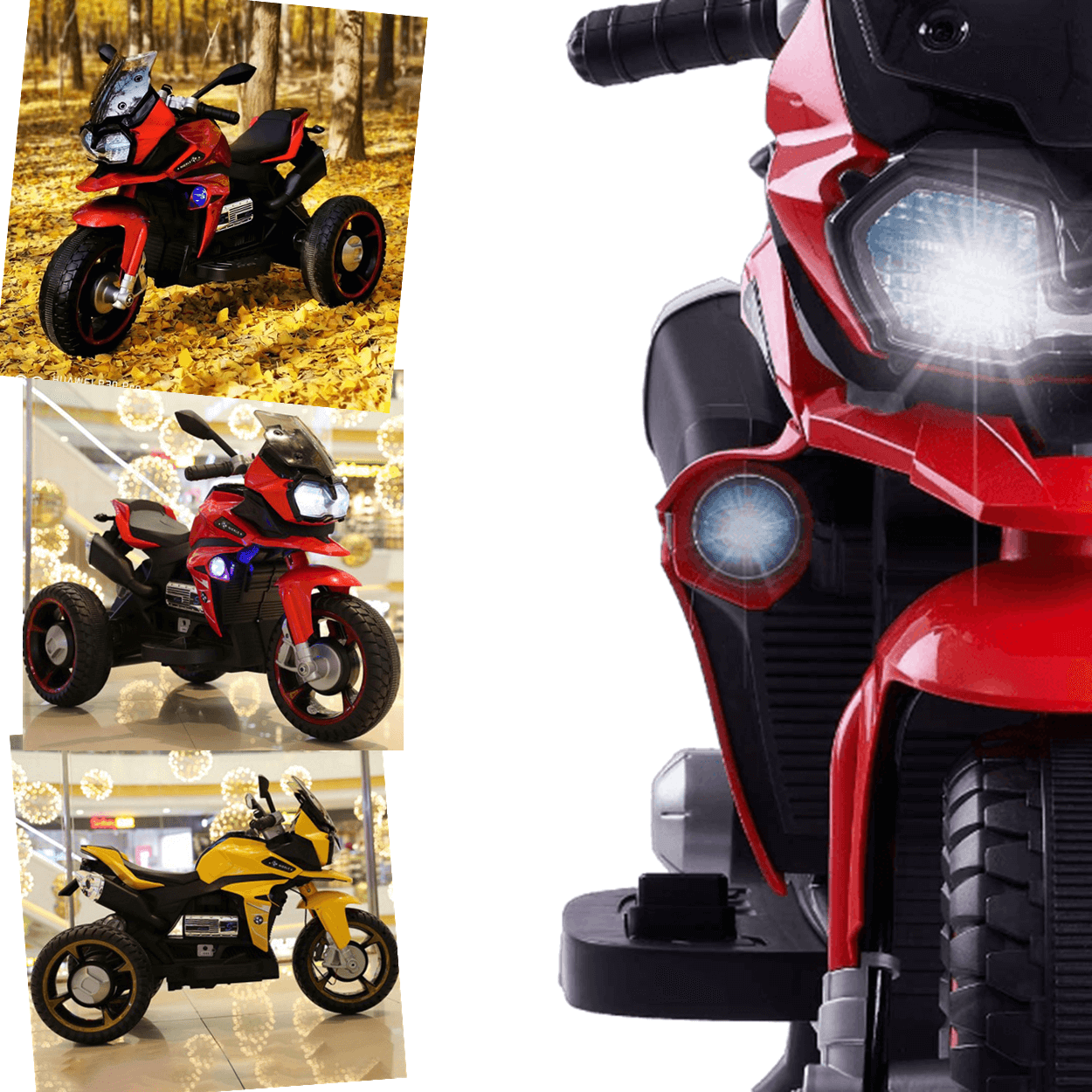 Moto Triciclo Eletrico Shiny Toys Nierle R1600 Gs 6v Vermelha - 4