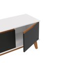 Ver imagem 6 de Rack Kappesberg 3 Portas Branco/preto Fosco 136cm