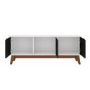 Ver imagem 7 de Rack Kappesberg 3 Portas Branco/preto Fosco 136cm
