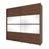 Guarda Roupa Casal Apolo Castanho com Espelho - Henn - 2