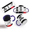 Caneca Azul Faixa Preta Jiu Jitsu Bjj Escrita Japonês - 2