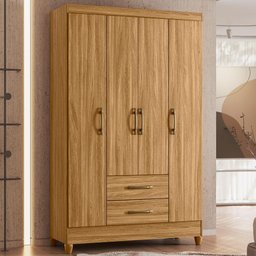 Guarda Roupa Paraty 111cm 4 Portas Freijó Moval - 1