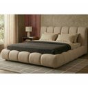 Ver imagem 2 de Cama Japonesa com Cabeceira Casal Nuvem Linho Bege - Sallar Home