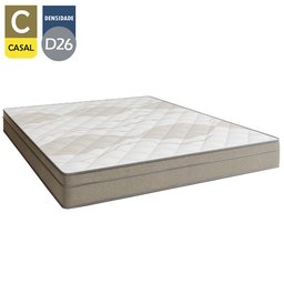 Cama Box Baú Casal Bipartido Suede + Colchão de Molas Ensacadas Portobel Ipanema -  138x188x66cm Cor - 2