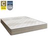 Cama Box Baú Casal Bipartido Suede + Colchão de Molas Ensacadas Portobel Ipanema -  138x188x66cm Cor - 2