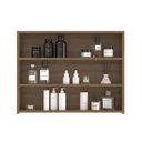 Ver imagem 2 de Armário Espelheira para Banheiro 80cm com 2 Portas de Espelho Aurora