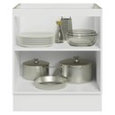 Ver imagem 2 de Balcão de Cozinha Agata 2 Portas MDP 70cm Branco e Preto Madesa