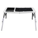 Ver imagem 2 de Mesa Dobrável Notebook Table 2 Cooler Mousepad Cabo Usb