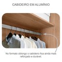 Ver imagem 4 de Guarda Roupa Casal Logan e Gaveteiro Suiça Cumaru 23 - Novo Horizonte