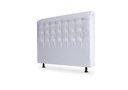 Ver imagem 1 de Cabeceira De Cama Box Ana Casal 140cm X 118cm Couro Branco Ms Decor