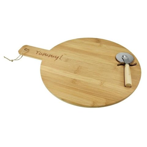 Jogo 2pçs pra Pizza em Bambu 26800