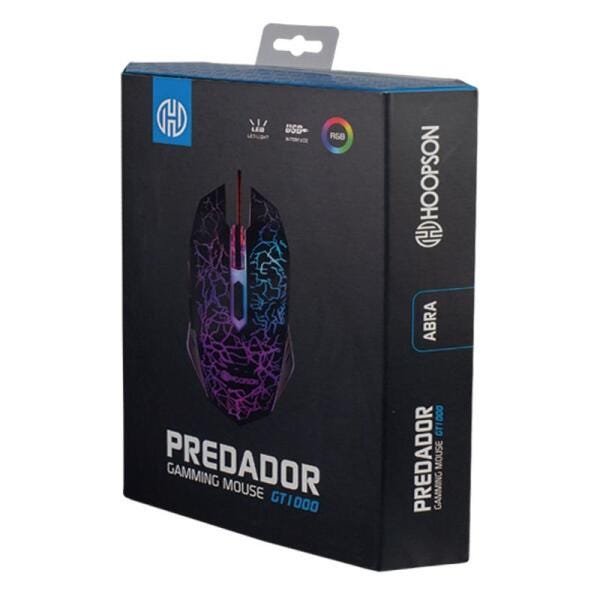 MOUSE USB GAMING HOOPSON GT-1000 2400DPI RGB PRETO 1.7M - 4