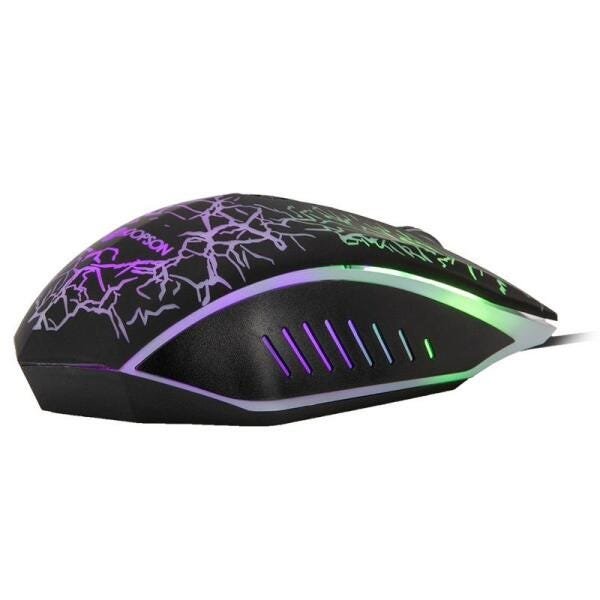 MOUSE USB GAMING HOOPSON GT-1000 2400DPI RGB PRETO 1.7M - 3