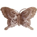 Ver imagem 5 de Kit 5 Pendente Flores Borboleta Rose Gold Enfeite Natalino