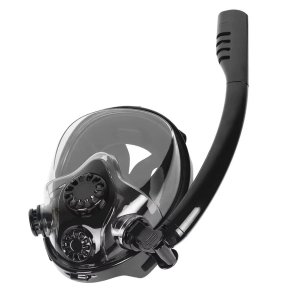 Mascara de Mergulho Cilindro Oxigenio Snorkel Seco Manometro Nataçao Suporte Camera Full Face Anti e