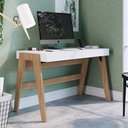 Ver imagem 4 de Mesa Escrivaninha Home Office 2 Gavetas Soul A03 Hanover Off White - Lyam Decor