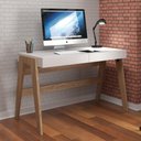 Ver imagem 3 de Mesa Escrivaninha Home Office 2 Gavetas Soul A03 Hanover Off White - Lyam Decor