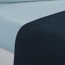 Ver imagem 2 de Jogo de Cama Malha Lençol 100% Algodão Gran Moratta 4 Peças Casal - Azul Marinho-azul Bebê