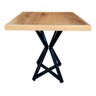 Mesa Bistrô Baixa Madeira Maciça Quadrada 70cm - 1