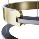 Ver imagem 5 de Lustre Pendente Nordecor Uoli 2575 Preto / Ouro Fosco Led Bivolt