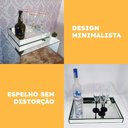 Ver imagem 3 de Bandeja Espelhada Decorativa Em Espelho Luxo 30x20