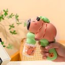 Ver imagem 2 de Pistola Lança Bolhas de Sabão 90ml Formato Capivara Diversão