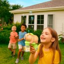 Ver imagem 4 de Pistola Lança Bolhas de Sabão 90ml Formato Capivara Diversão