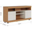 Ver imagem 3 de Rack Bancada Ambiente Yara Freijó Off White – Colibri