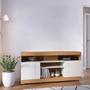 Ver imagem 1 de Rack Bancada Ambiente Yara Freijó Off White – Colibri