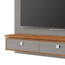 Ver imagem 4 de Painel Home Suspenso Ripado Led Tv até 80 Polegadas Titanium Naturalle Hit Shop Jm