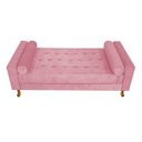 Ver imagem 7 de Recamier Félix Casal 140cm Suede Rosa Bebê - Adj Decor
