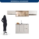 Ver imagem 4 de Cozinha Completa Modulada Americana com Vidro Reflecta 4 Peças Yescasa