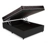 Cama Box Casal com Baú Preto + Colchão Molas Ensacadas 1,38 X 1,88 X 24 Cm - 2