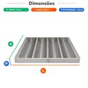 Ver imagem 5 de Conjunto 10 Esteiras Assadeira Canaleta Perfurada 4 Ondas Pão Francês Alumínio 35x35 - Imeca 7557
