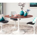 Ver imagem 4 de Mesa de Jantar Saarinen Redonda com Tampo de Madeira 1,20m - Bella Brasil Decor