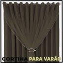 Ver imagem 6 de cortina pé direito tecido Fiori 5,00 x 3,20 c/voal marrom