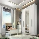 Ver imagem 3 de Guarda Roupa Rizon 6 Portas 6 Gavetas 1 Espelho Cor:branco