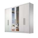 Ver imagem 5 de Guarda Roupa Rizon 6 Portas 6 Gavetas 1 Espelho Cor:branco