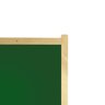 Lousa Quadro Escolar Verde Uv Standard 3mm 120x90 Cm para Giz Moldura de Madeira Pinus Natural - 2