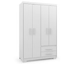 Ver imagem 1 de Guarda Roupas Solteiro 4 Portas 2 Gavetas Primacy Branco Batrol