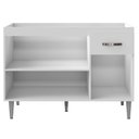 Ver imagem 6 de Balcão Gabinete Gabriela de Pia 120cm Sem Tampo 3 Portas Branco - Desk Design