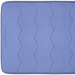 Tapetes Banheiro Antiderrapante Super Soft Foam 50x70cm Azul Realce Premium - 2