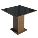 Ver imagem 6 de Conjunto Sala de Jantar Tampo de Vidro 4 Cadeiras Rustic/preto/oxford Sines Madesa