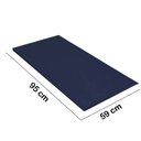 Ver imagem 2 de Kit 9 Colchonete Ginastica Academia Creche Yoga Fitness 95X59X3 Courino Azul - D A DECOR